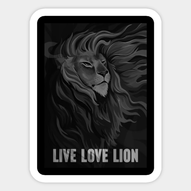 Live Love Lion Sticker by hello_kseniia